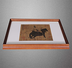 白云鄂博书画装裱配框服务案例